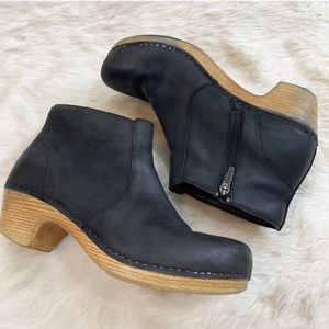 Dansko Maria Black Boots, Size 40